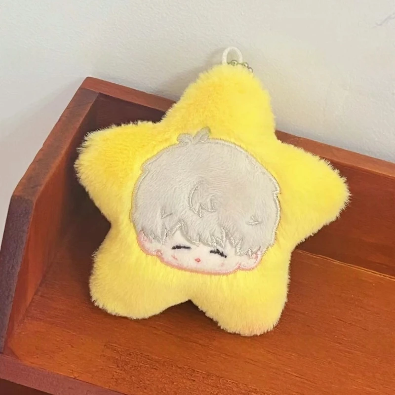Gefüllte 10 cm Spiel Anime Liebe und Tiefe Aster Space Star Plüsch Quietschende Schlüsselbund Körper Plüsch Puppe Spielzeug Weiche Dress up Baumwolle Kind Geschenk