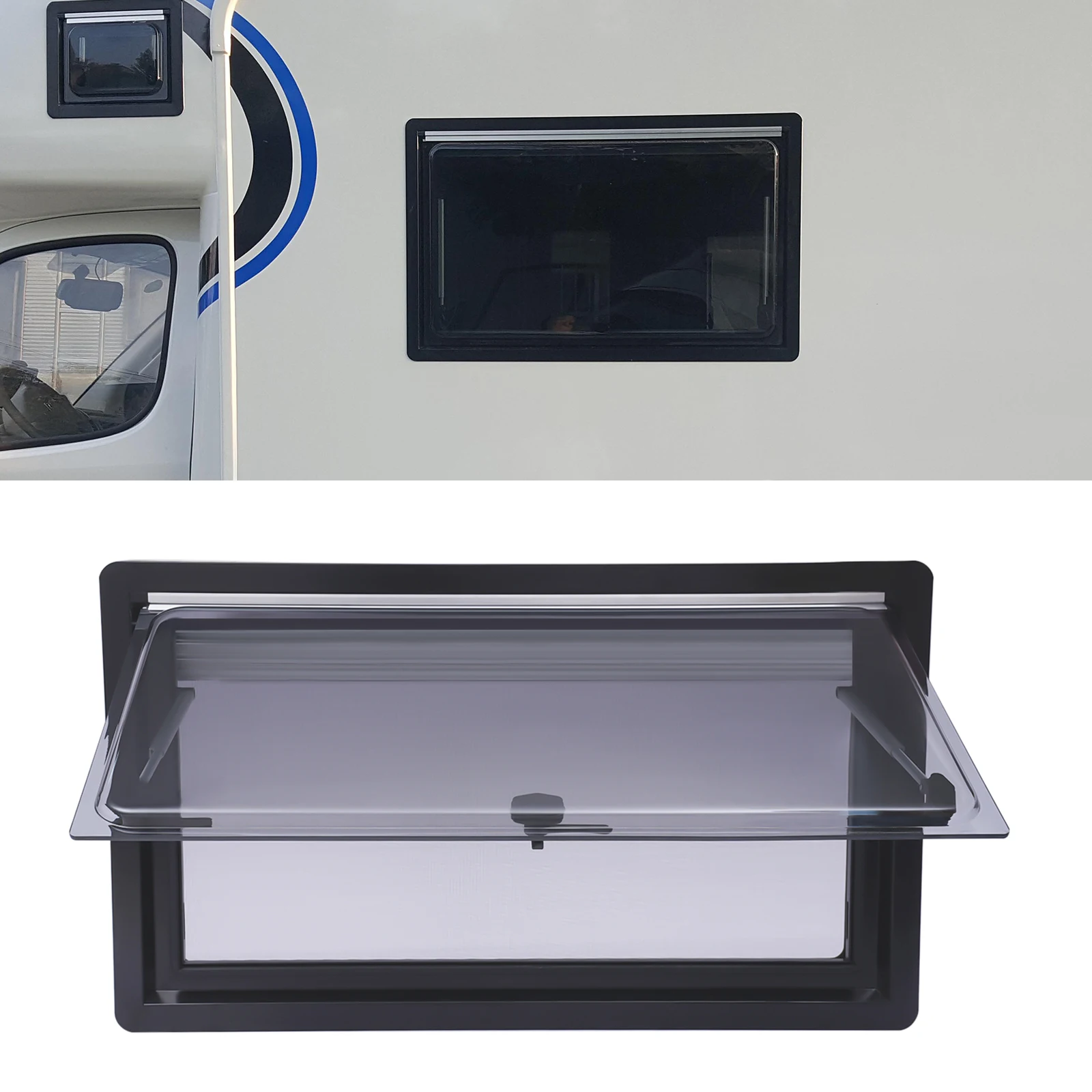 900 x 500mm RV Window, Caravan Extrapolated Ventilation Window, RV Window Set, for Motorhomes Caravans Campers, Car Accessories