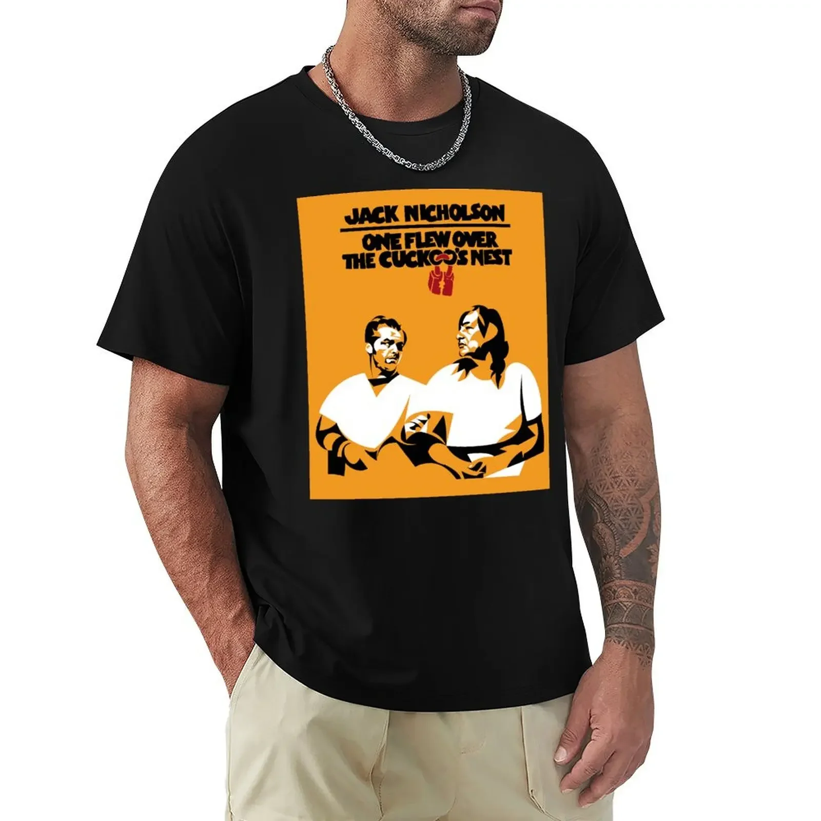 One flew over the cuckoo's nest Shirt Poster T-Shirt plus size tops blue archive mens t shirt