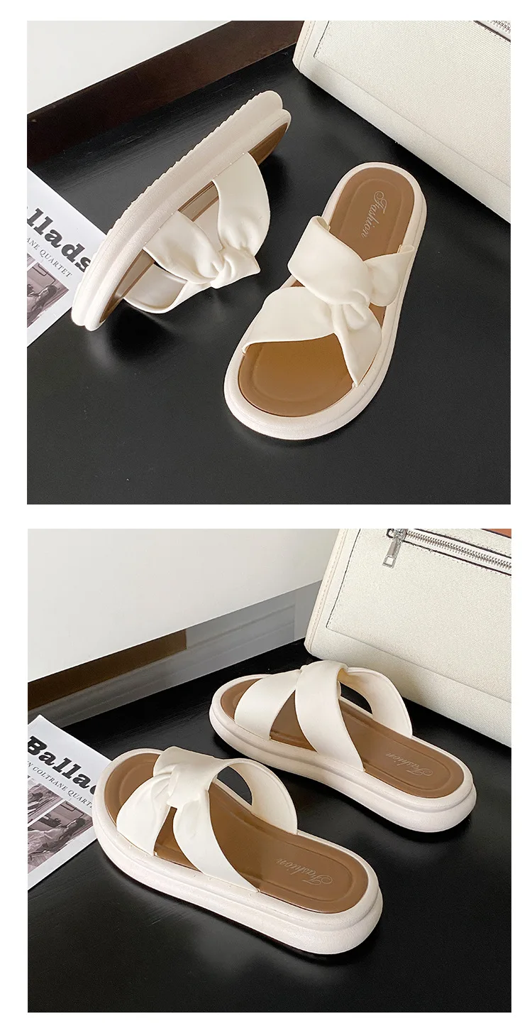 Modische Sommer frauen Hausschuhe Perle Casual Strand Schuhe Indoor Anti-Slip Oberbekleidung Heimgebrauch PVC Sohle Weibliche Schuhe – Detail 13