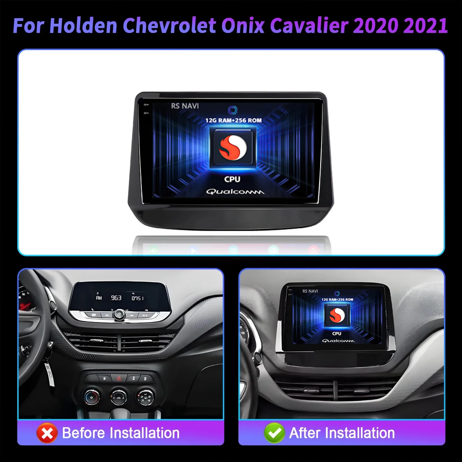 Android 16 Carplay Car Radio For Holden Chevrolet Onix Cavalier 2020 2021 Multimedia Video Player Navigation GPS Stereo 2Din DVD