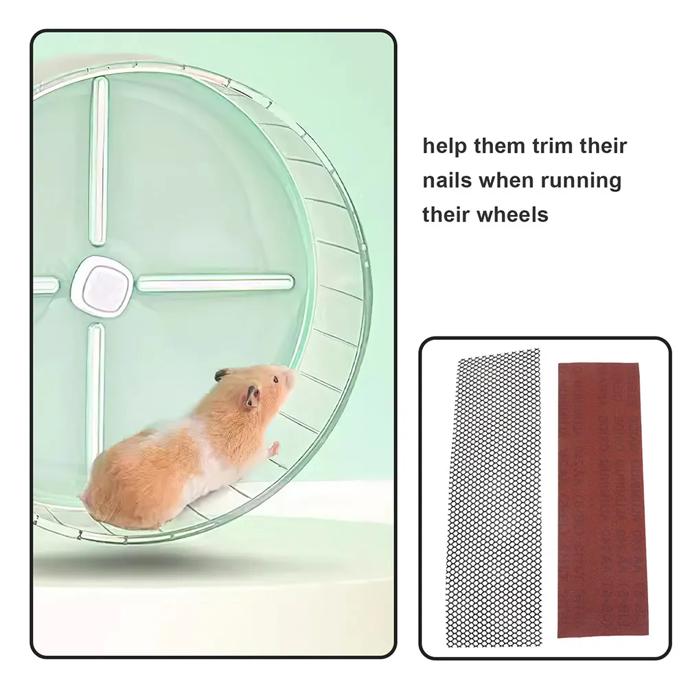 

1 set Hamster Mat Nail Trimming Abrasive Strip For Exercise Replacement Running Wheel Supply Pet Running Wheel Mat