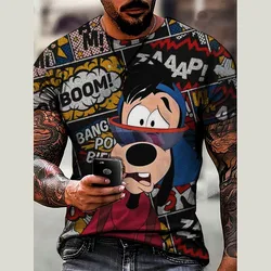 Disney Fun T-shirt Mickey Mouse Donald Duck Goofy Cartoon Men's and Women's T-shirts Casual Style 3D Printed Summer Casual Top