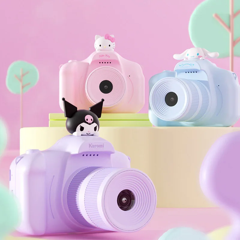 

New Kawaii Sanrio Hellokitty Kuromi Cinnamoroll Kids Digital Camera Anime Cartoon Doll High Definition Mini Slr Camera Toy Gift