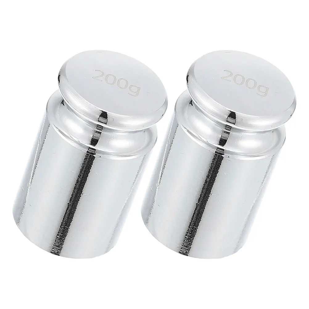 

2 pcs 200g Steel Laboratory Weights Digital Scale Calibration Accurate Balance Tiny Weights Ideal Jewelry Scales Precision