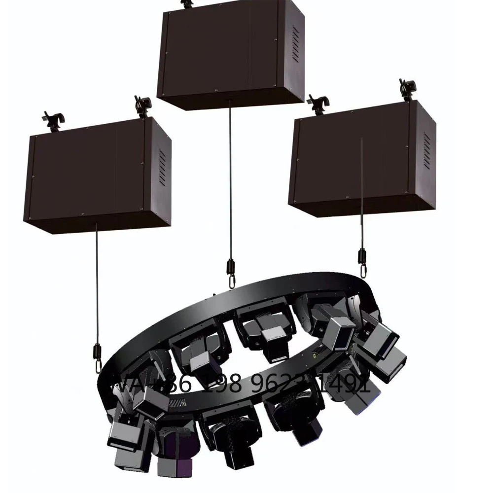 12X60W RGBW Kinetic Matrix Winch DMX512 Infinite Rotation 24X0.5W RGB Bar Light IP65 Night Club Stage
