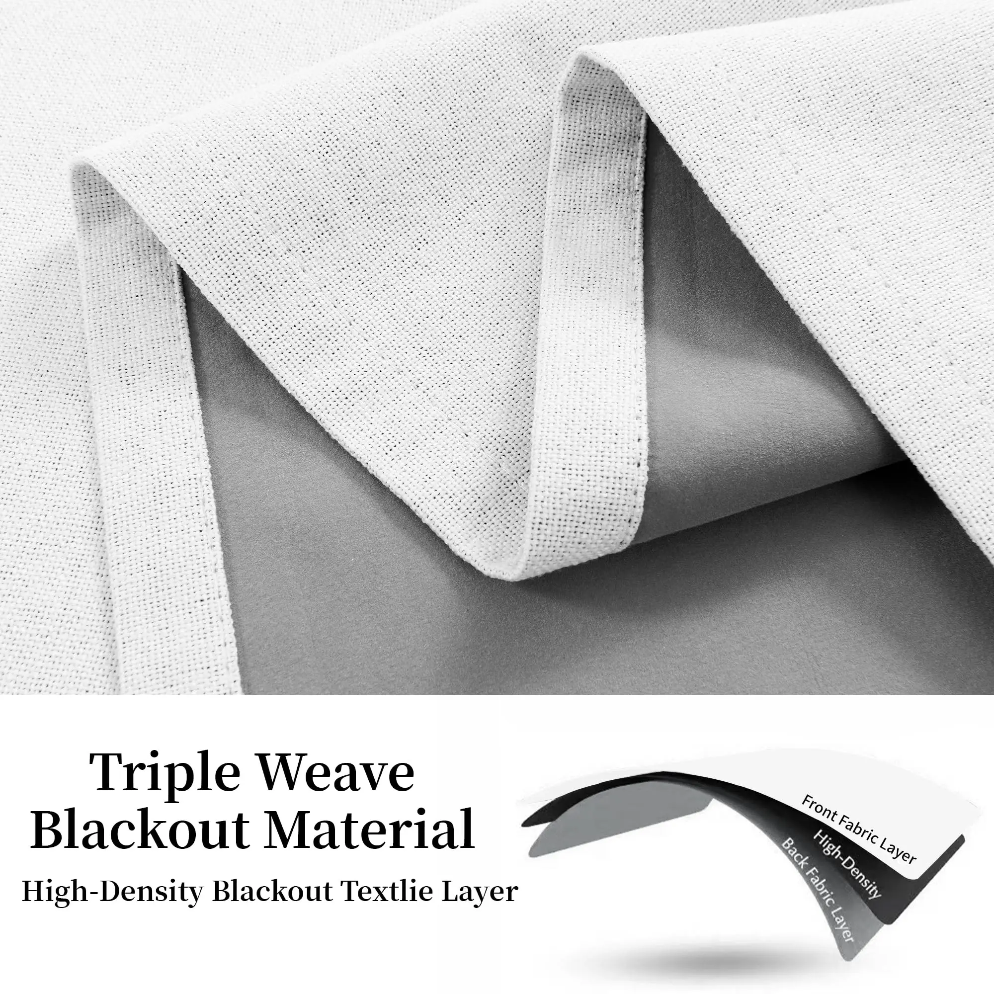 310cm Height Custom Made 100% Blackout White Living Room Window Curtains Bedroom Curtains Drapes Solid Color Kitchen Curtain