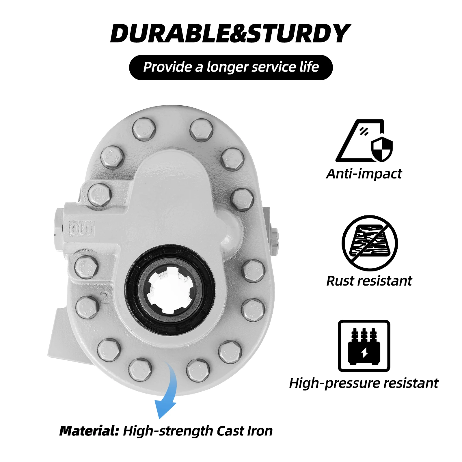 شحن سريع ارتفاع ضغط 21GPM 2250PSI 540RPM مضخة PTO مضخة هيدروليكية عالمية جديدة للجرارات