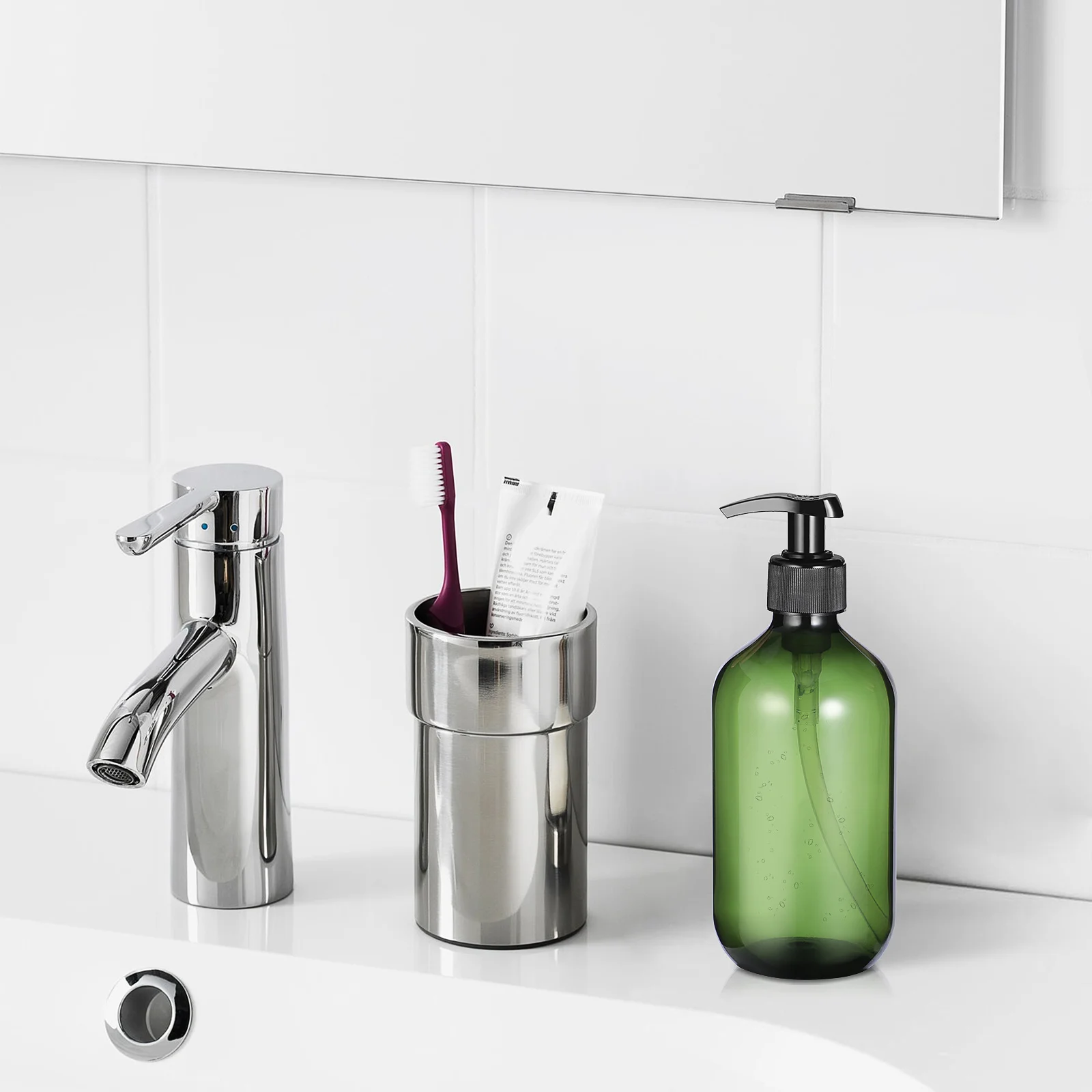 

2pcs 300Ml Empty Shampoo Opaque Pump Lotion Dispenser Drip Free Refillable Container For Liquid Soap Hand Wash Storage Use Pump