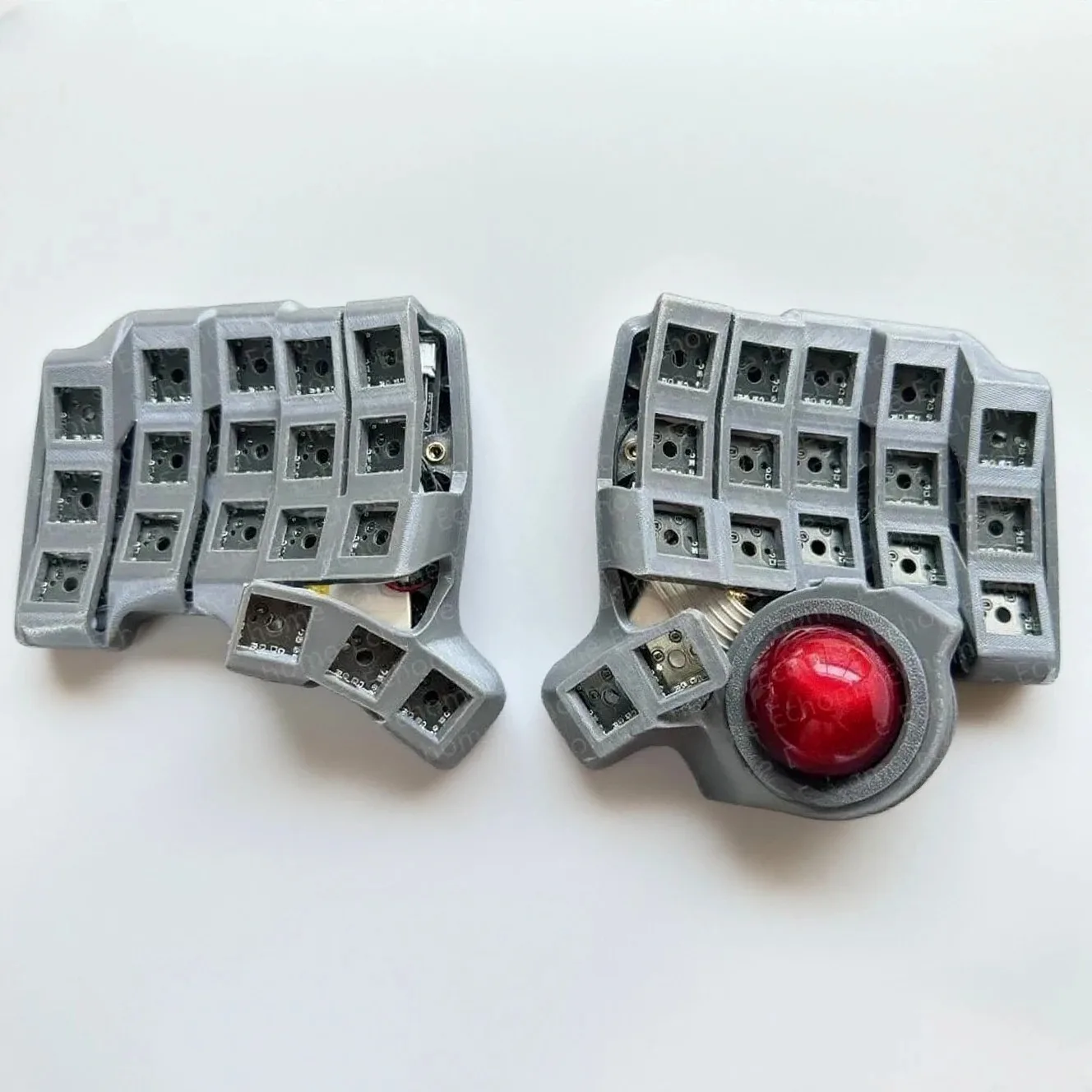 Charybdis Nano Curved Split Keyboard Kit 3x5 Custom Trackball