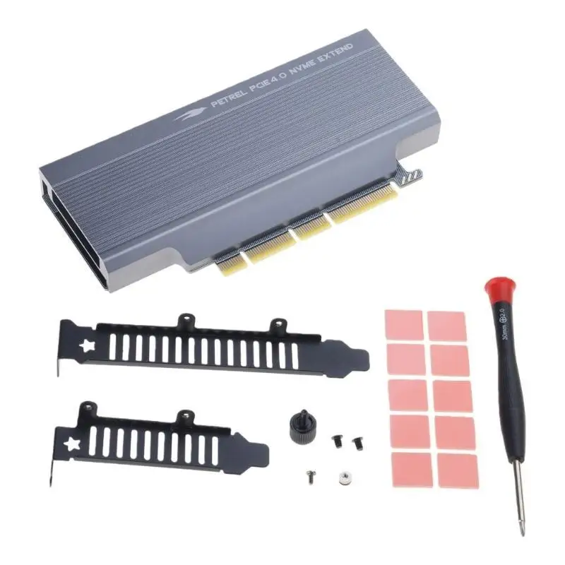 652F Double Slot M.2 NVMe PCIe Adapter Card Splitter Motherboard Data Transfer