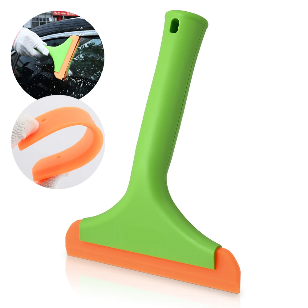 FOSHIO 6 Inch Rubber Blade Scraper Car Cleaning Tool Household Bathroom Glass Wash Wiper Window Film Tint Wrapping Soft Squeegee