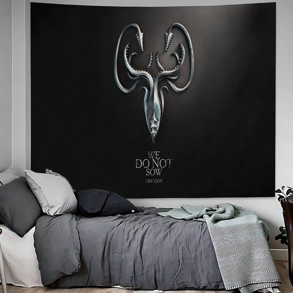 Film G-Game of TV T-Thrones Printed Large Wall Tapestry Indian Buddha Wall Decoration Witchcraft Bohemian Hippie Wall Art Decor
