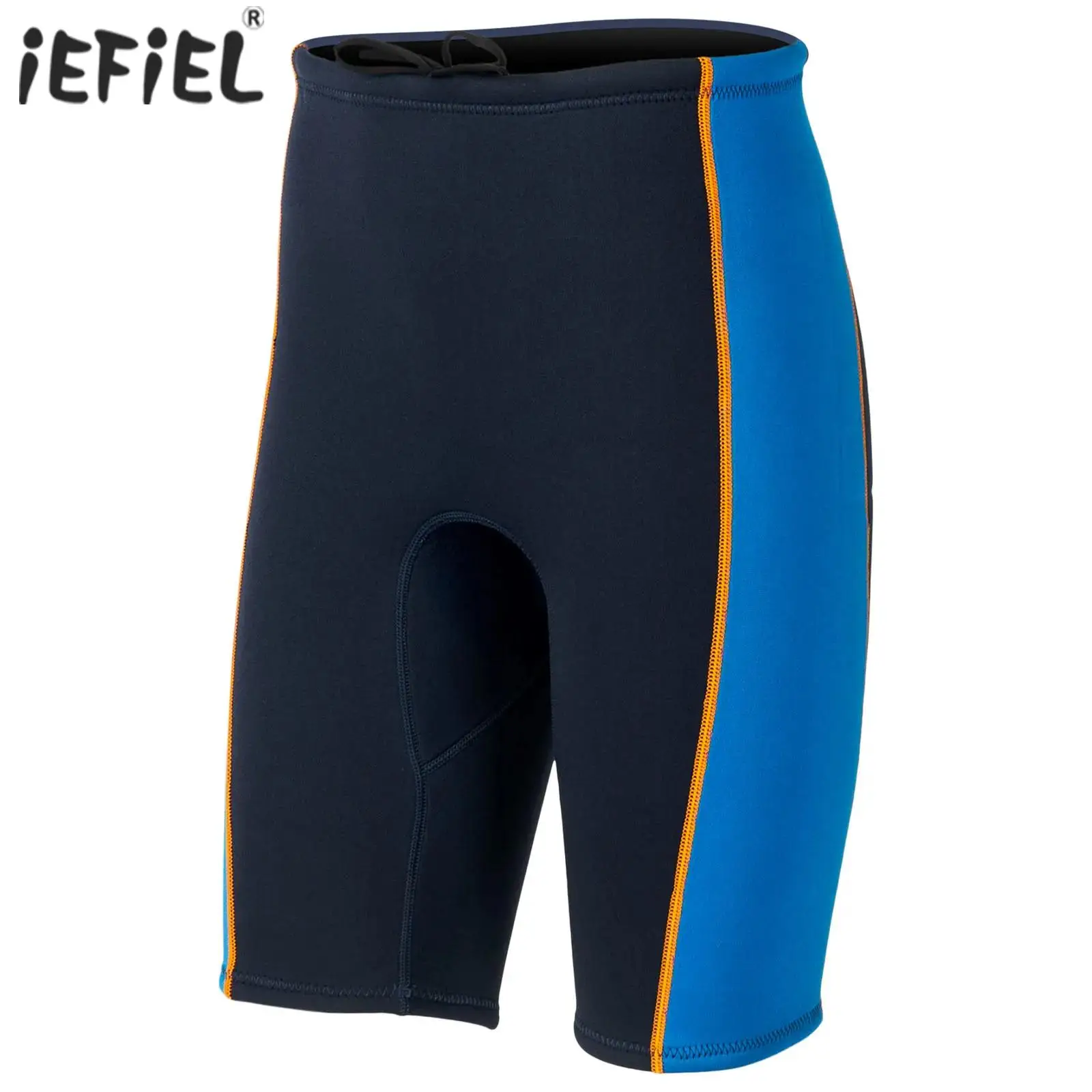 

Men Swim Bottoms Elastic Waistband Drawstring Wetsuit Shorts 1.5mm Neoprene Trunk for Swimming Diving Surf Snorkeling Kayaking