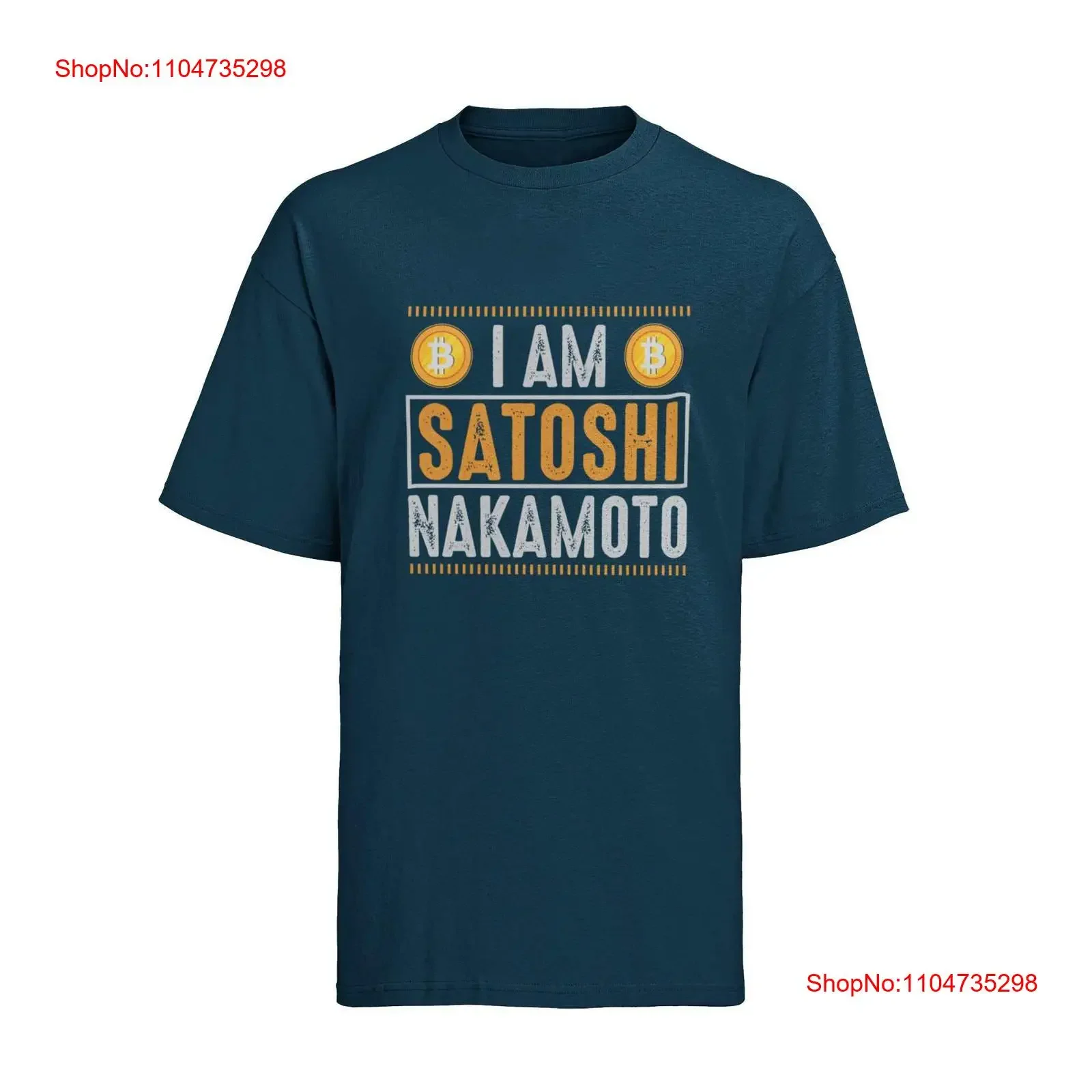 Футболка с биткойнами I Am Satoshi Nakamoto идеально подходит для криптовалюсти, винтажный стираный топ для повседневной носки, универсальная, дышащая