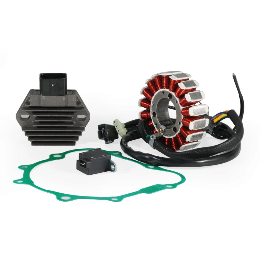 Motorcycle Stator Coil & Regulator Rectifier & Gasket Generator Cover Set For Honda XR230 CRF230 CRF230L