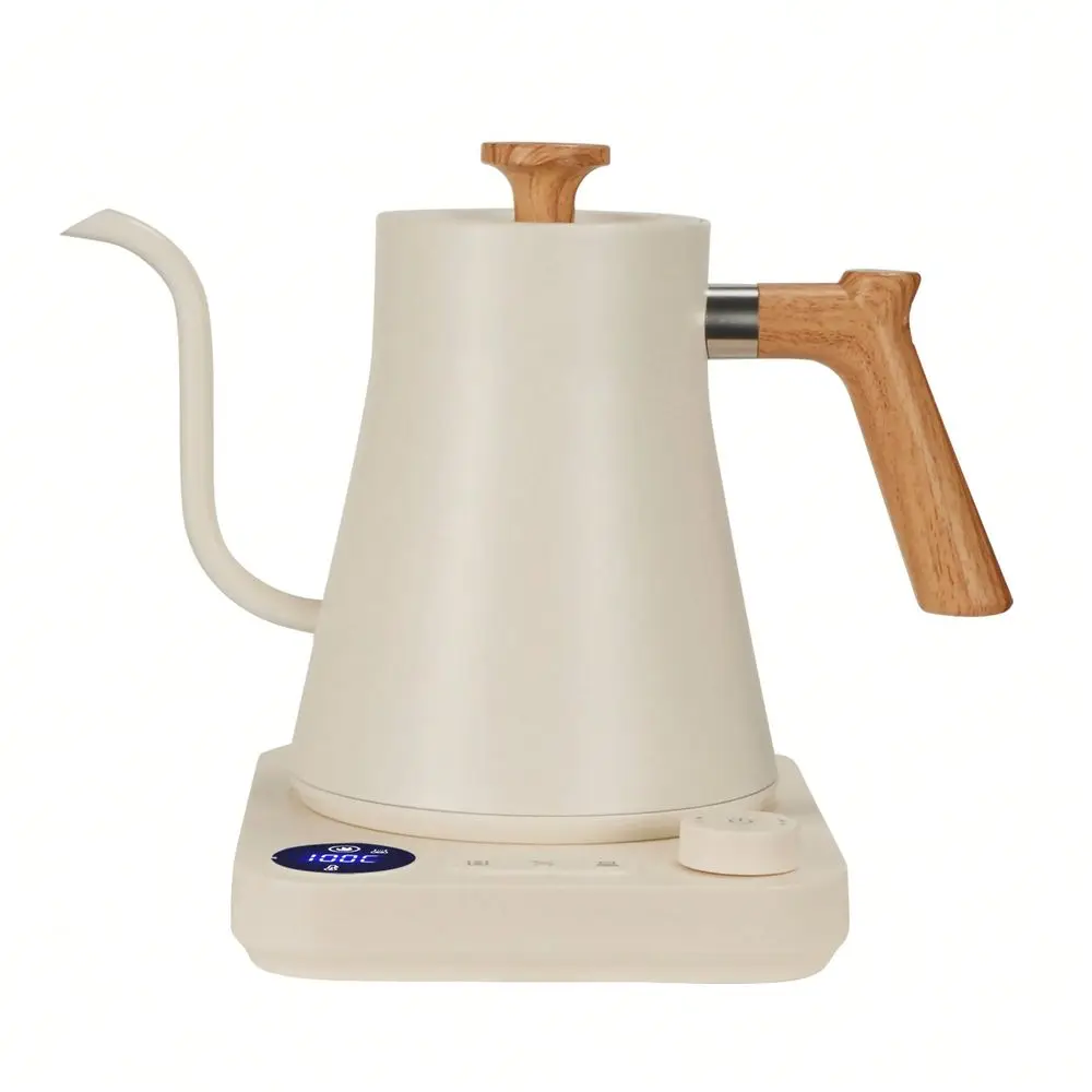 

Kettles, Gooseneck Electric Kettle, 1 Temperature Control, Stainless Steel Inner, Quick Heating, For Pour Over Coffee, Brew Tea