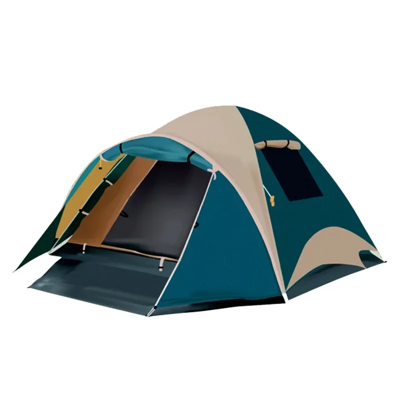 

L #Large Space Sunproof Family Travel Waterproof Camping Tent Breathable Beach Folding 4-6 Persons Picnic Tent