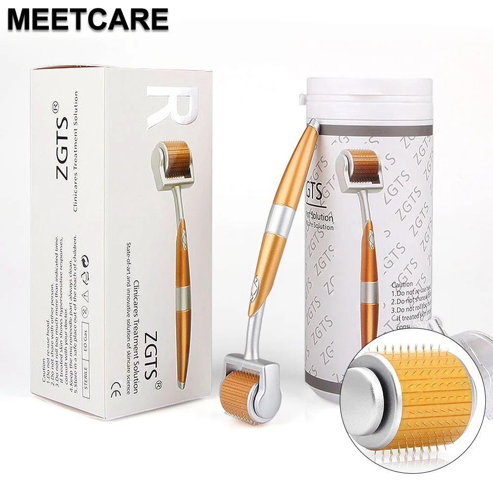 ZGTS 192pin Derma Roller Microneedle Dermaroller Tips Mesotherapy for Face Care and Hair-loss Scar Stretch Mark Removal