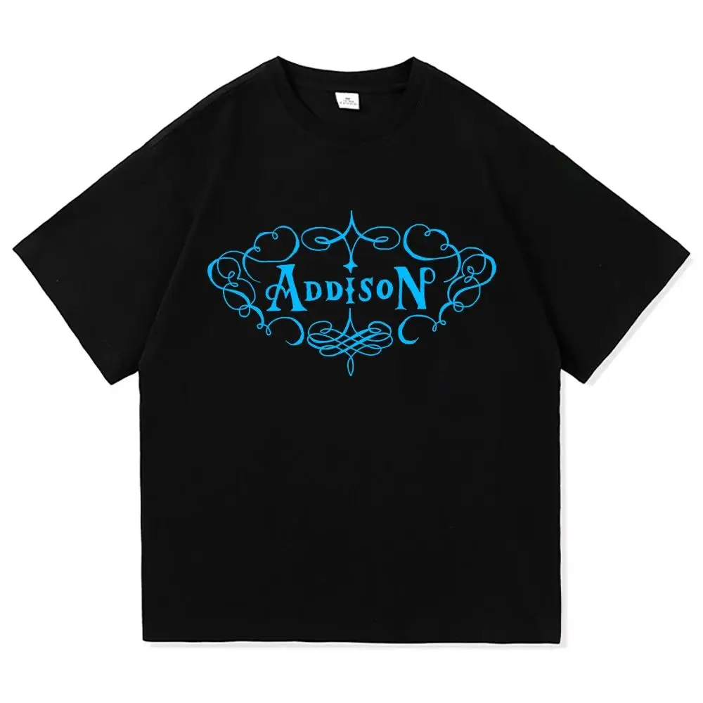Summer Addison Rae 2026 Nouvel Album Addisont Mode Vêtements Vintage Vintage Harajuku Coton Breathable Imprimé T-shirt Tops