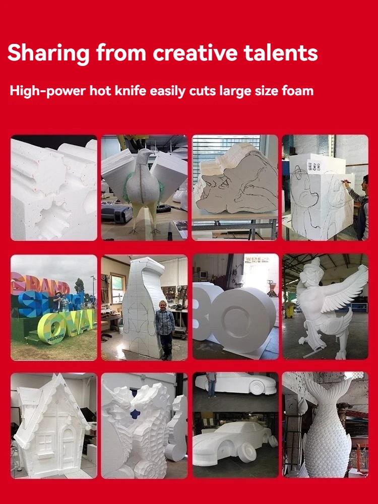 Hot Wire Foam Cutter, Multifunction Heating Wire Cutting Tool DIY Foam Engraving Knife for Sponge Styrofoam