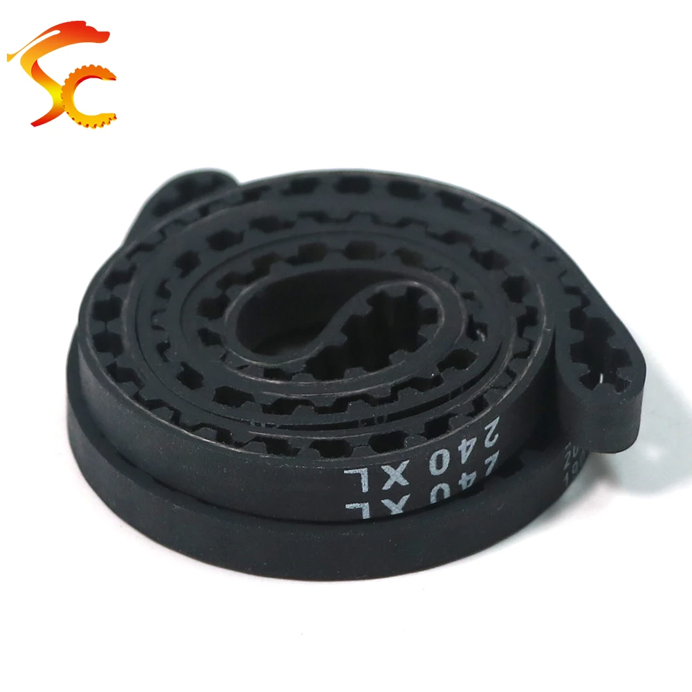 XL Belt Model 234XL to 256XL XL Timing Belt Tooth Pitch 5.08mm XL Rubber Belt Width 6/9/10/12/15/20mm for CNC Synchronous Belt