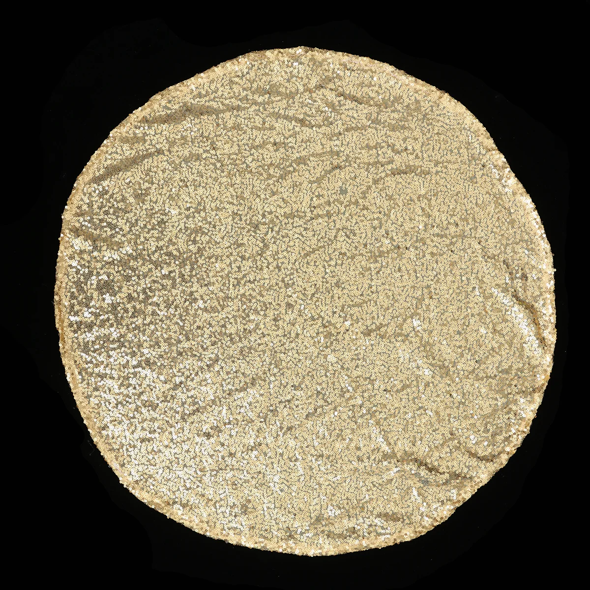 

Shiny Sequin Tablecloth Golden Round Wedding Decoration Hotel Restaurant Size 1 Lightweight Rollable Eco-Friendly