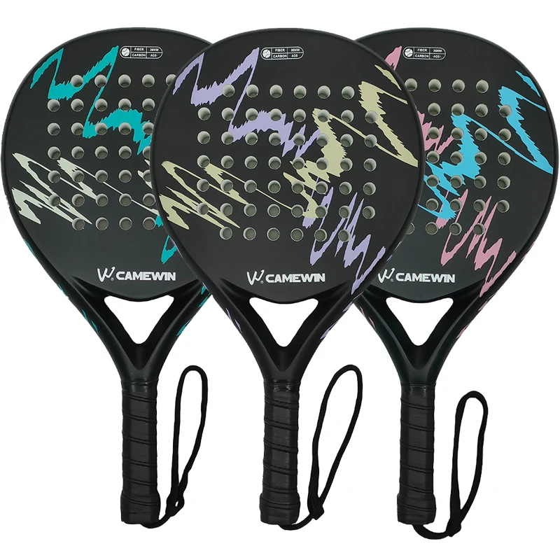 Padel racket Paddle racket 100% carbon fiber EVA elastic memory foam core Lightweight tennis racket Carbon fiber padel racket