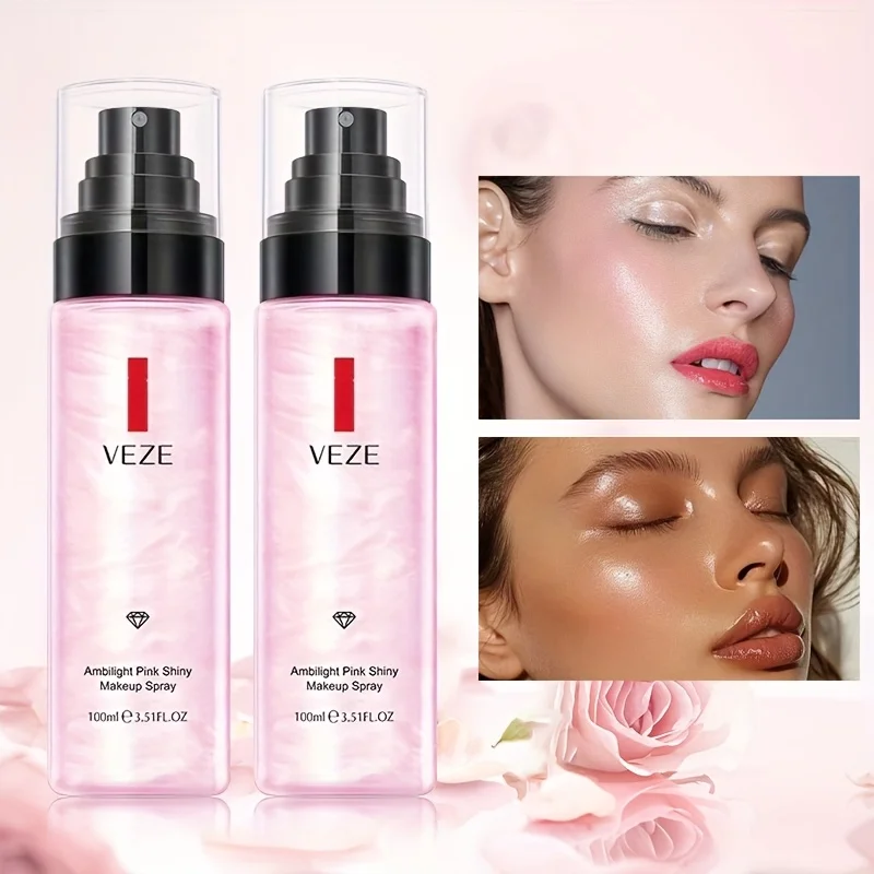 100ml Glitter Makeup Spray Makeup Spray Light Moisturizing Lotion Waterproof and Sweat-proof, Not Easy To Take Off Makeup
