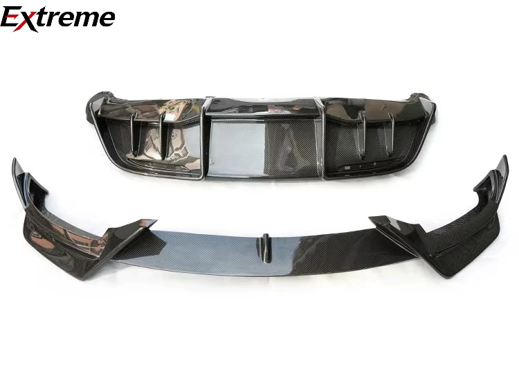 

Dry Carbon Surrounding Carbon Fiber Front Lip Rear Lip Tail Kit with Gloss/Matte Finish for Tesla Model Y