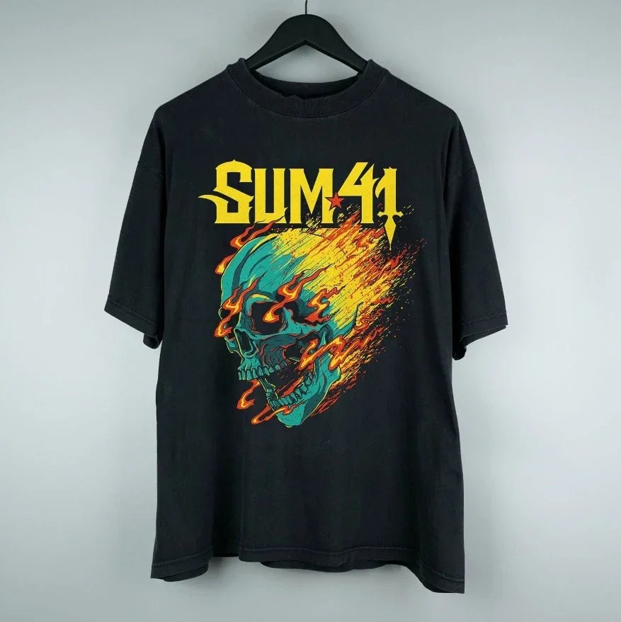 Sum 41 Band 2024 Tour Tee Shirt Black Unisex Size S-5XL RE459