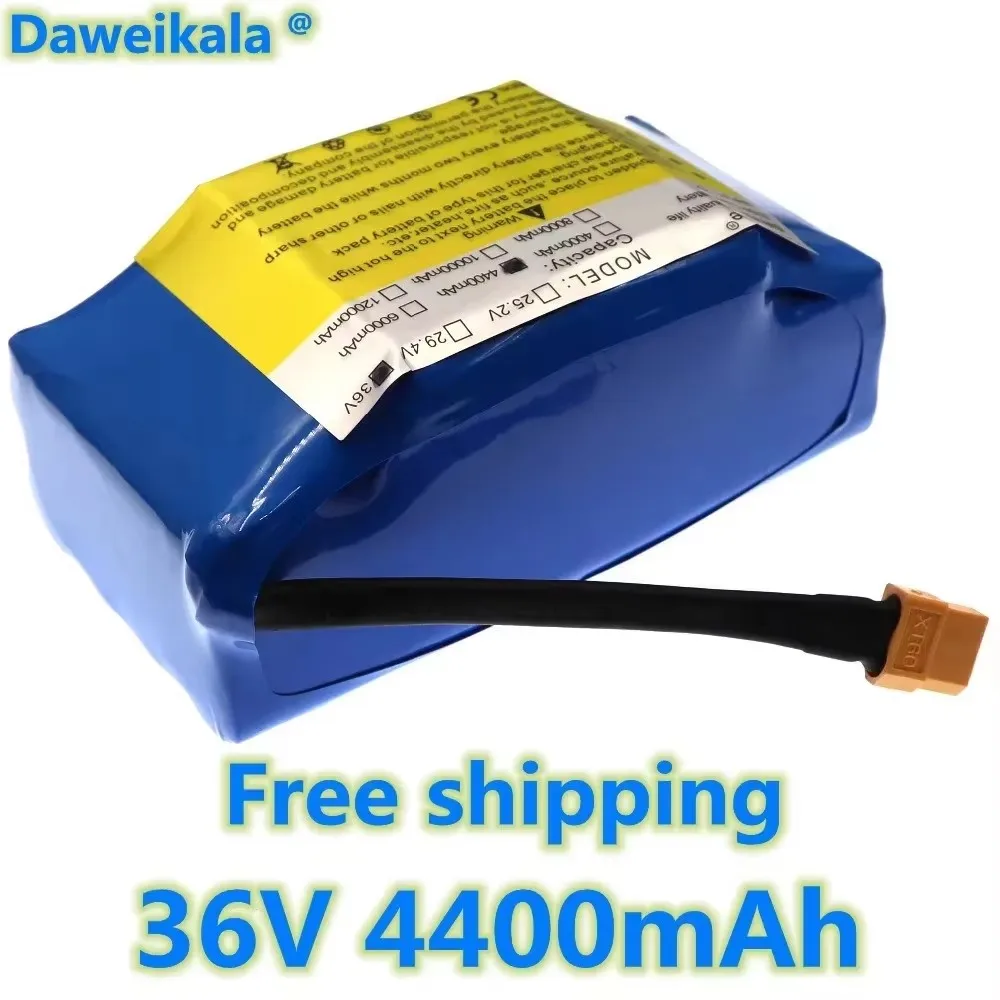 

36V Superior Lithium-ion Rechargeable Battery 4400mAh (4.4Ah) for Electric Self-Suction Hoverboards and Unicycles