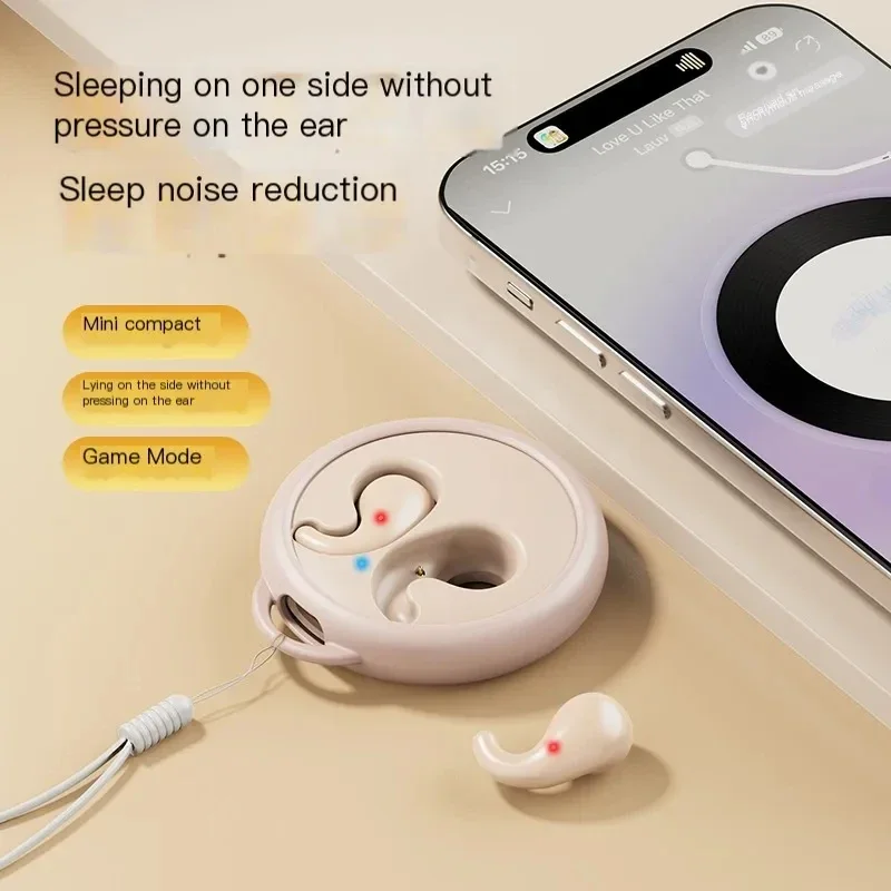 

New Sleep Earphones Earphones In Ear Sports Wireless Headphones Earbuds Noise Reduction with Mic Sleeping