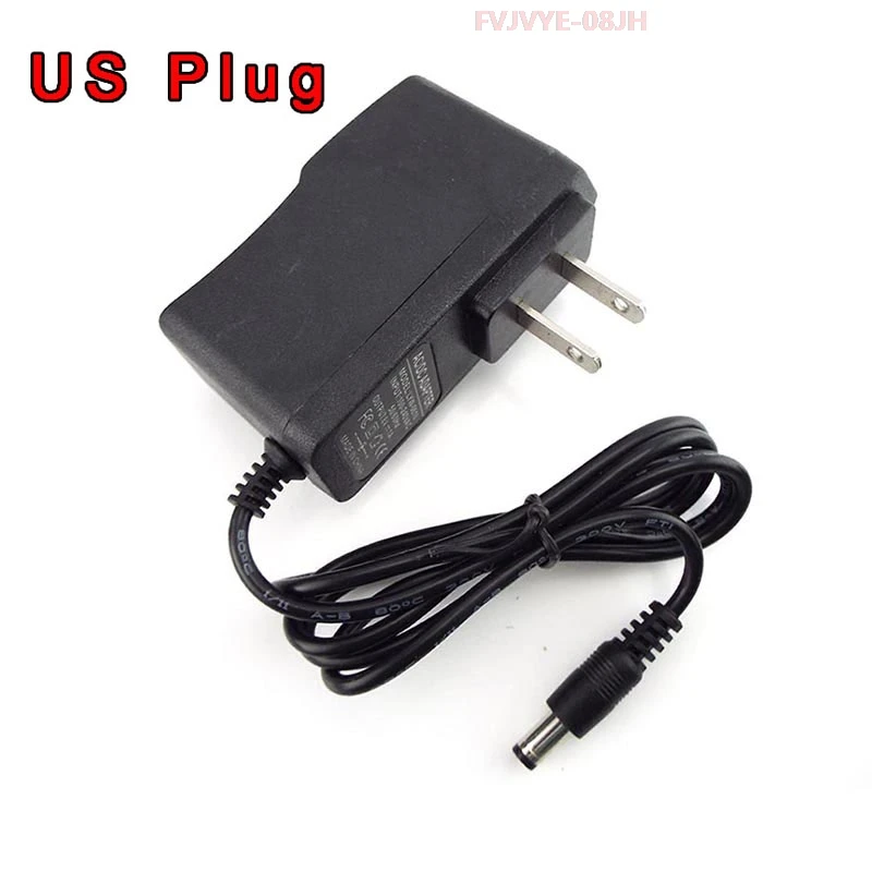 AC DC 100V-240V 6V 1A Power Supply Adapter Charger Converter Transformer CCTV Camera LED Strip Lamp 5.5mm*2.5mm US EU Plug