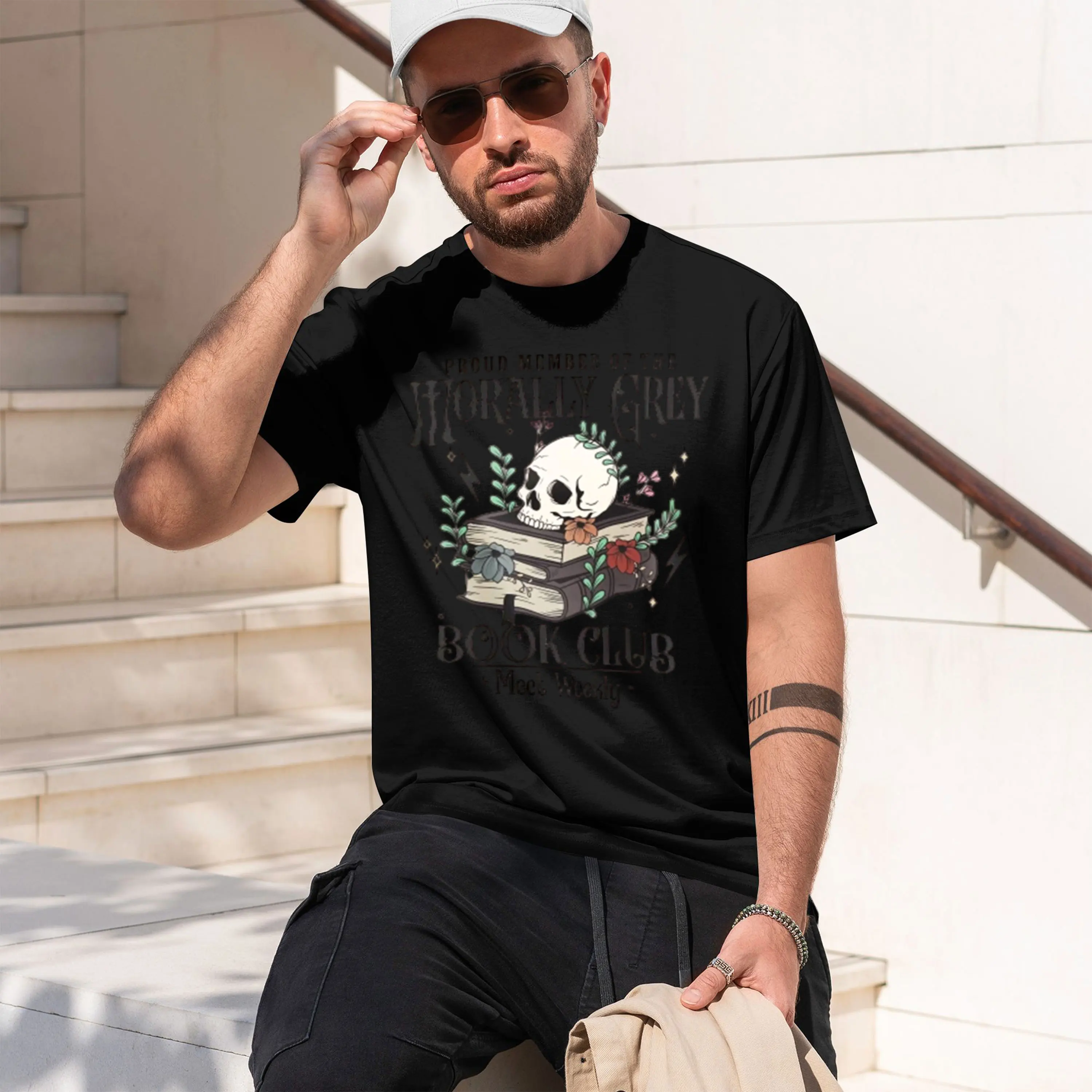 Morally Grey Book Club T-Shirt – Bookish Tee for Fantasy Readers Romantasy Fan Shirt Book Lover Gift Dark Acade Aesthet 2026 New