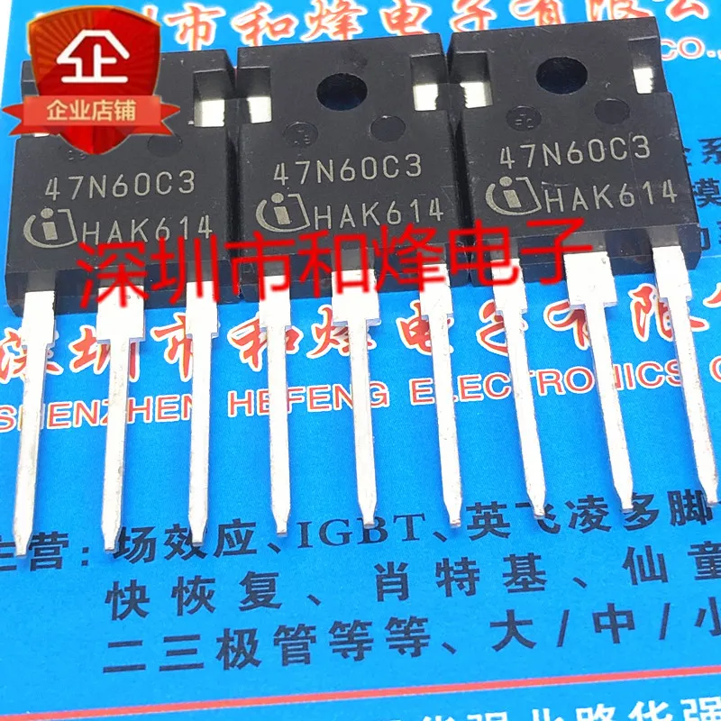 5PCS-10PCS 47N60C3 SPW47N60C3  TO-247 650V 47A  Really Stock Best Quality In Stock Fast Shipping