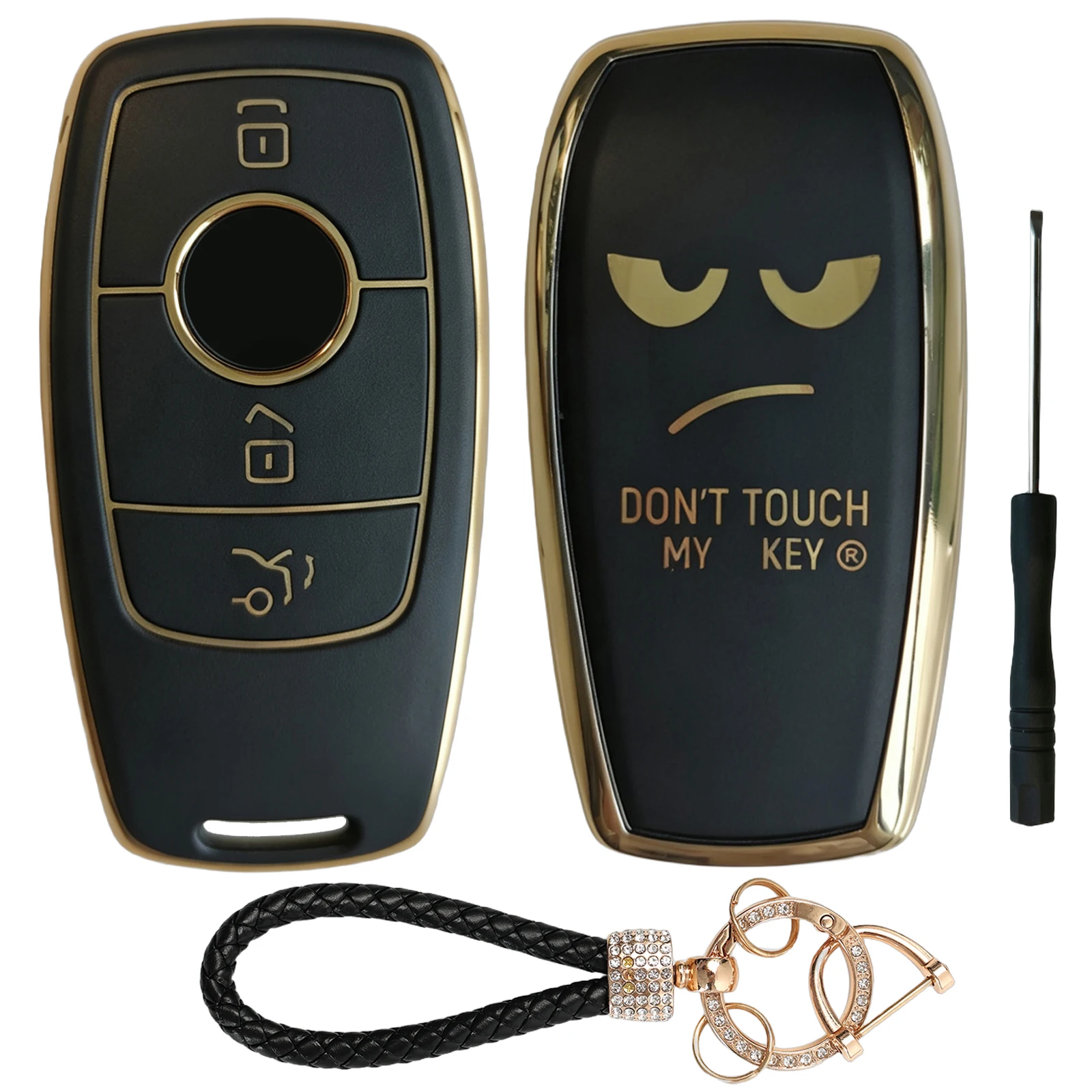 3 Button Remote Smart Key Ring Cover Case Shell For Benz E S Class E300 E400 E63 S450 S550e S560 S63 S65 AMG