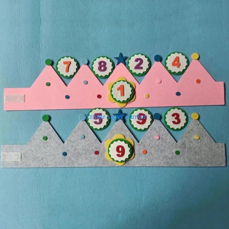 قبعة حفلات أعياد الميلاد 090B للكبار والأطفال الأولاد والبنات قبعة تاج زينة حفلات أعياد الميلاد قبعة تاج مستلزمات حفلات الأطفال