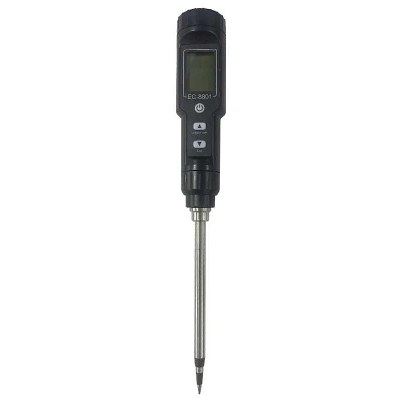 

Long Probe Deep Soil Salinity EC Moisture Meter Tester Profession Test Hygrometer for Large Pot Plants Gardening Farming