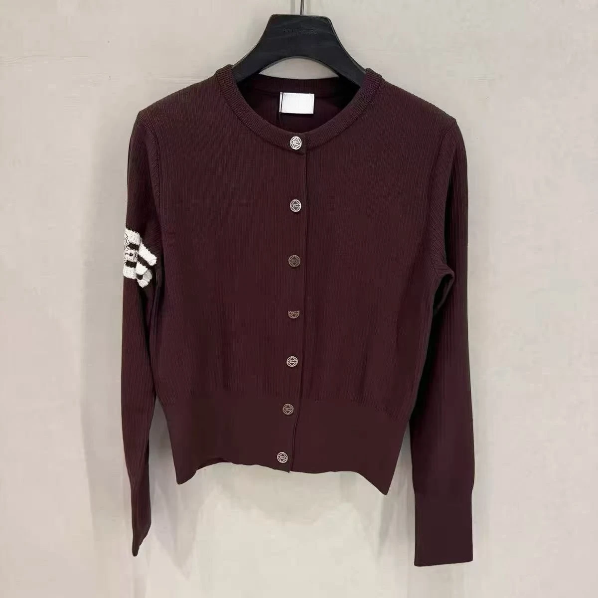 2026 Early Autumn Winter Women Golf Knit Cardigan Preppy  Knitted Baseball Jacket Age-reducing Versatile Golf Sport Outerwear