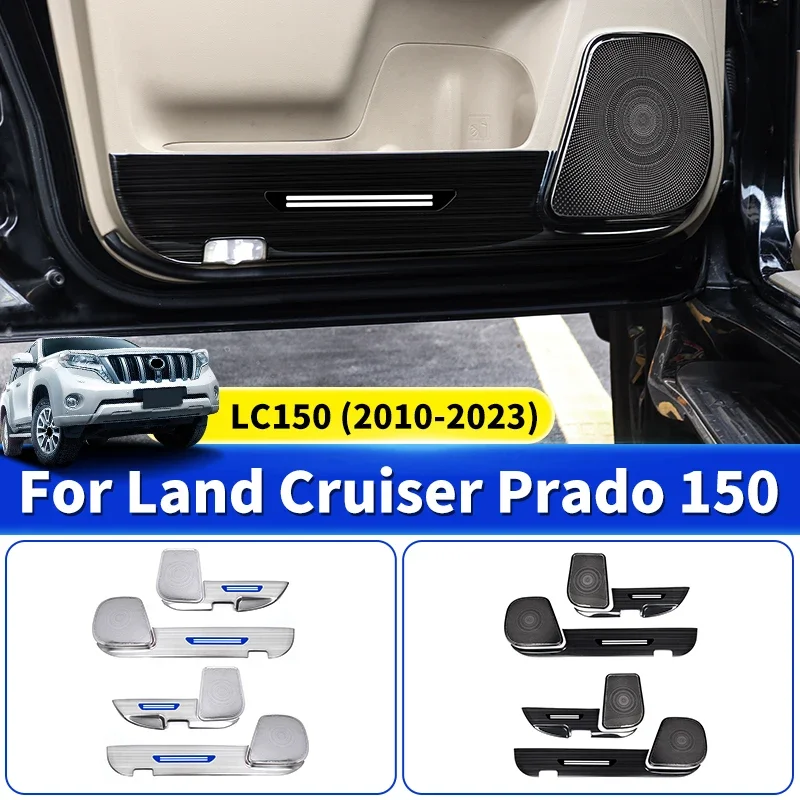 

Toyota Land Cruiser Prado LC 150 2010-2023 Car Door Kickplate J150 interio Horn cover Protective Cover Decoration Accessories