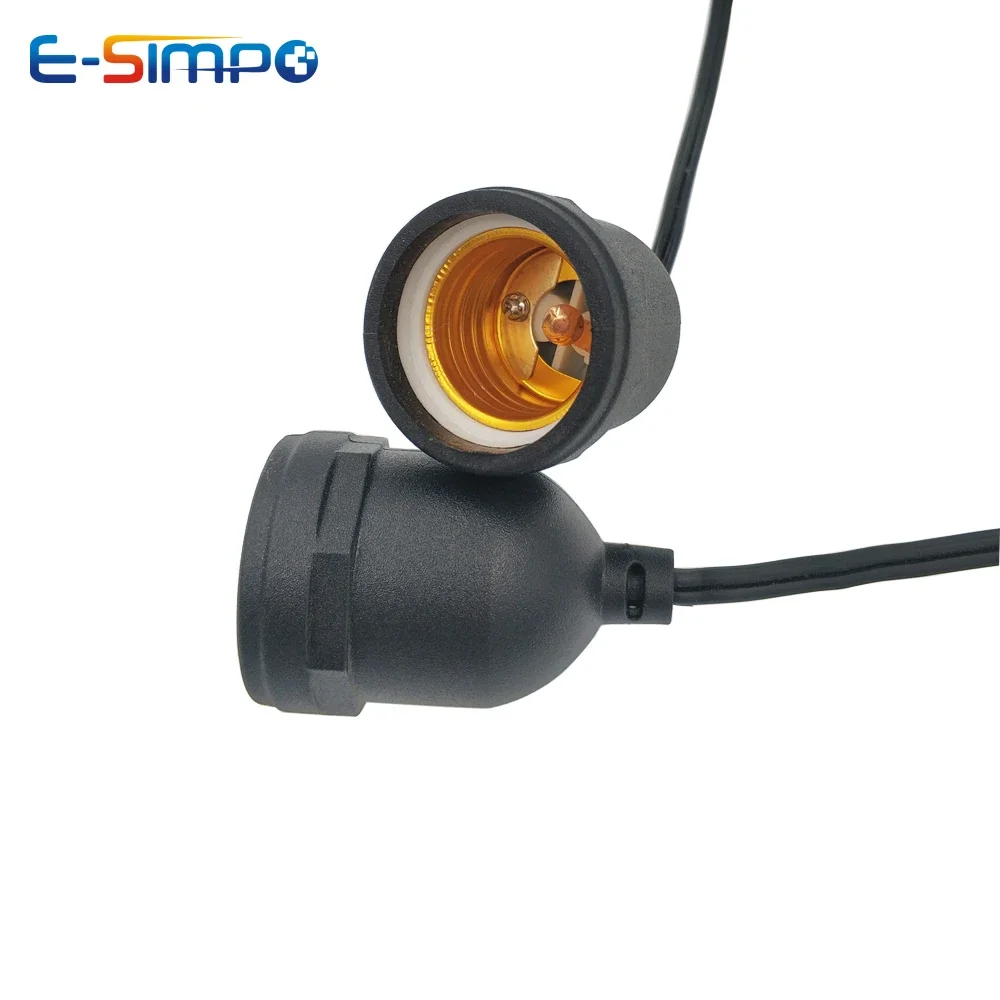 

2pcs 12/20/50cm LED CFL Light String Flame Retard Durable Safe Non Electric Leakage Waterproof E26 E27 Lamp Bulb Holder Socket