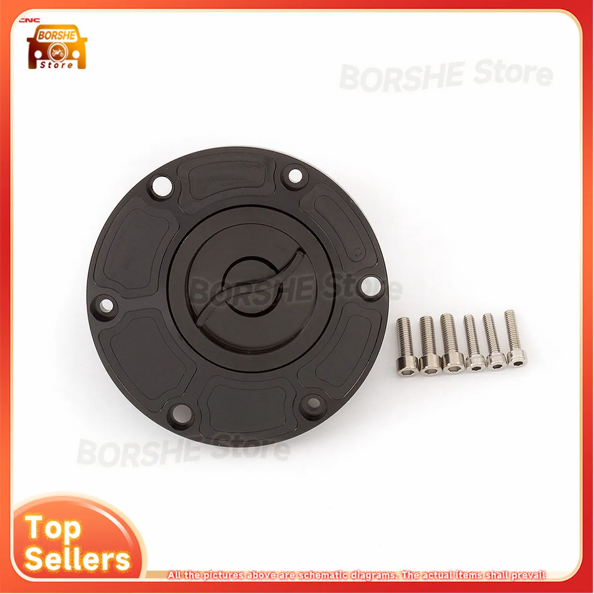 2026 مناسبة لغطاء الخزان للدراجة النارية RS125 RS250 Shiver 750 RSV 1000 Tuono