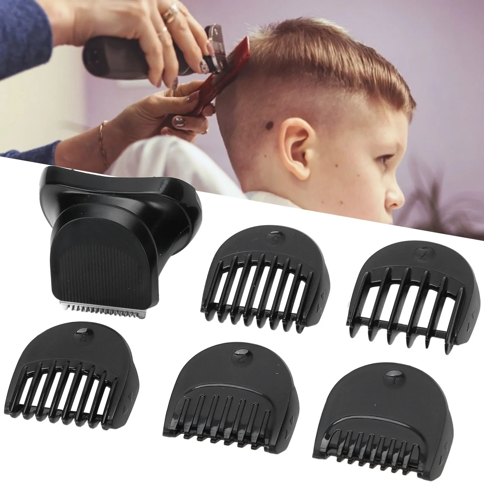 Electric Shaver Trimmer Head 5pcs Safe and Durable Guide Comb Trimming Set Fit for Braun Series 3 Shaver accessories