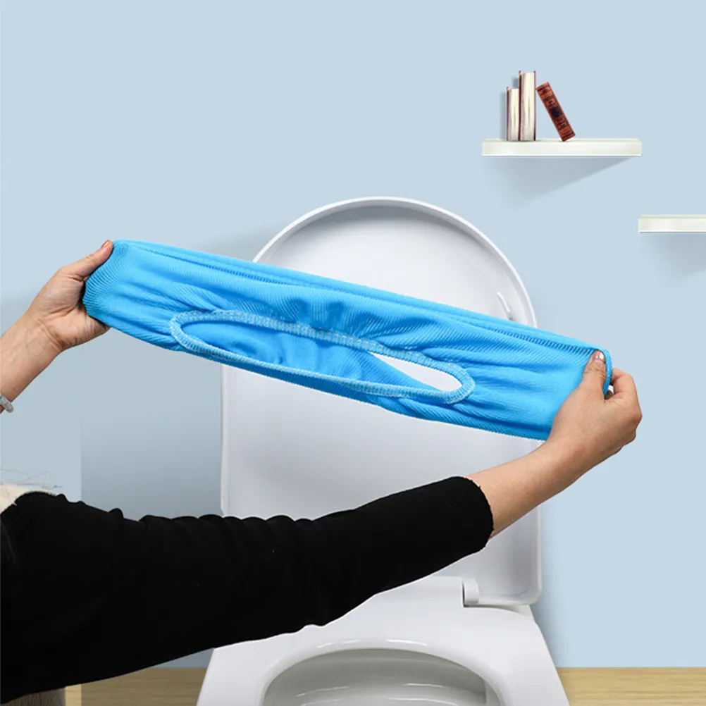 8Pcs Disposable Toilet Seats Covers Premium Soft Breathable Skin-Friendly Sanitary Protective Toilet Seat Pads for Home Travel