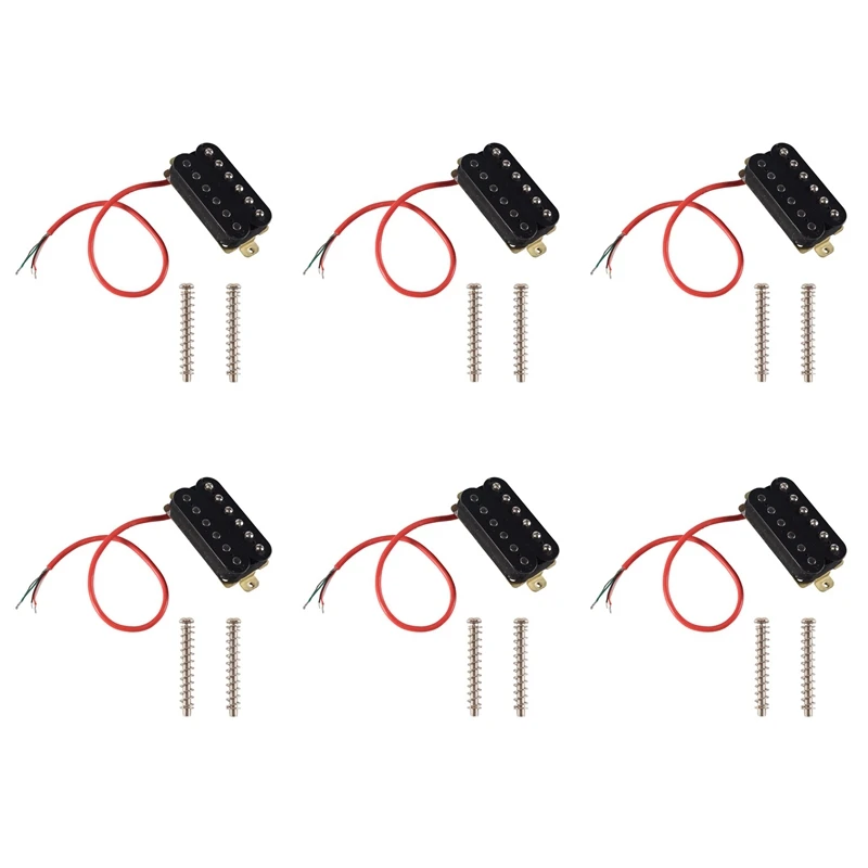 

6X Electric Guitar Humbucker Pickups Bridge Alnico V Pickup Black