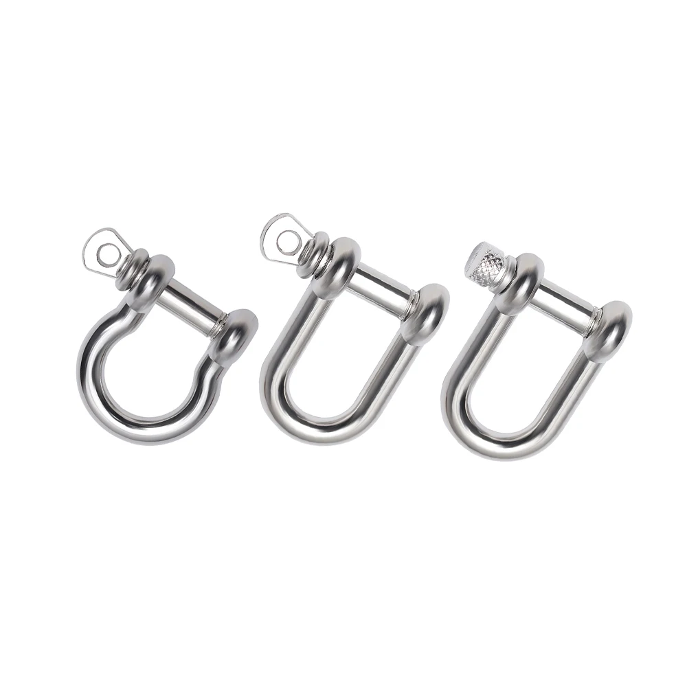 Alloy Anchor Screw Pin O-Shaped Bracelet Buckles Paracord Bracelets accessories U-Shaped Shackle Buckle Survival Rope Paracords
