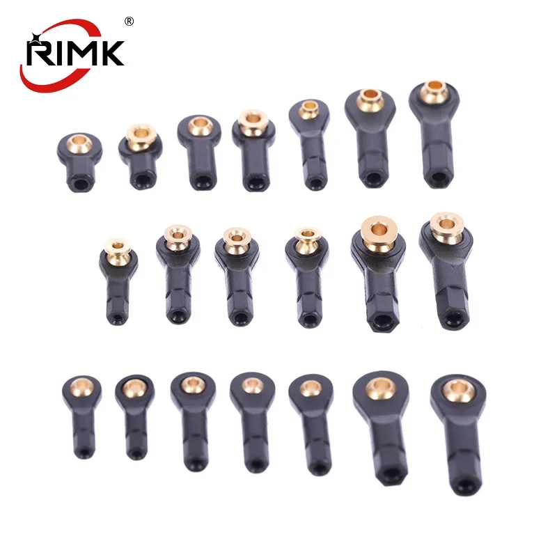 10PCS Nylon Rod End Ball Head Holder M2 M2.5 M3 Wear Resisting Tie Rod Ends Ball Joints for RC Boats Cars Airplanes Trucks