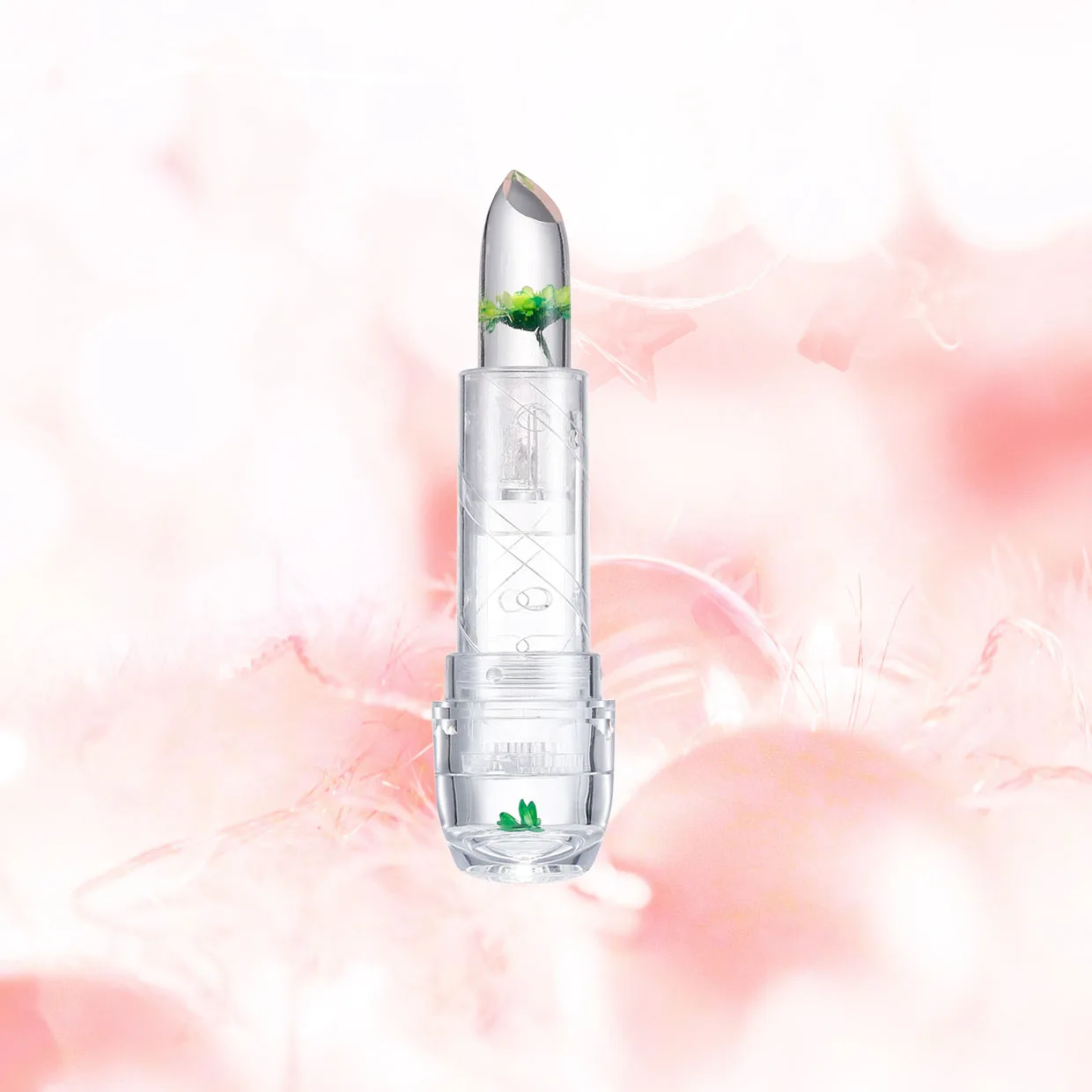 Magia geléia flor batom mudança de temperatura batom transparente hidratante Lip Gloss antiaderente copo batom mudança de cor