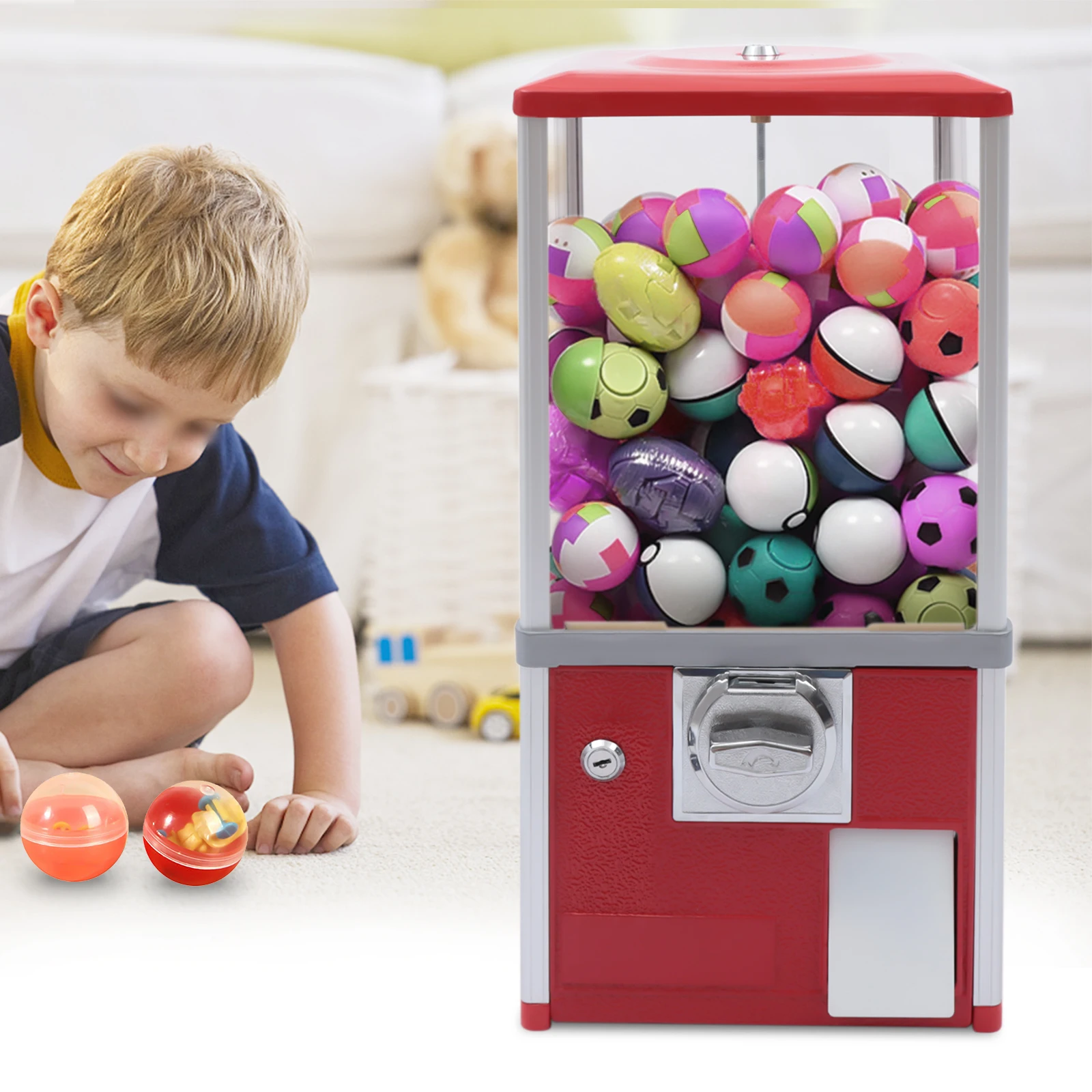 Candy Gumball Vending Machine, Huge Load Capacity Gumball Bank, Candy Vending Machine for Gadgets, Perfect for Game Sto